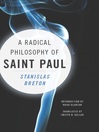A Radical Philosophy of Saint Paul eBook